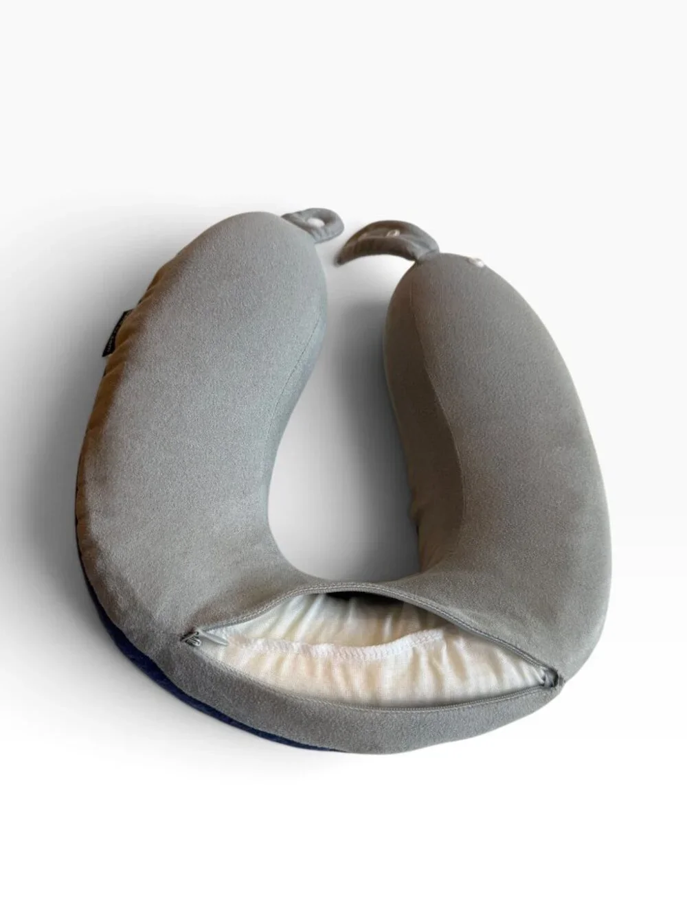 Be Relax Original Wellness Memory Foam Travel Neck Pillow Gray